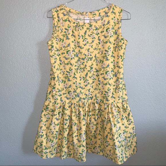 Handmade Drop Waist Yellow Dress size 12 - Picture 5 of 5